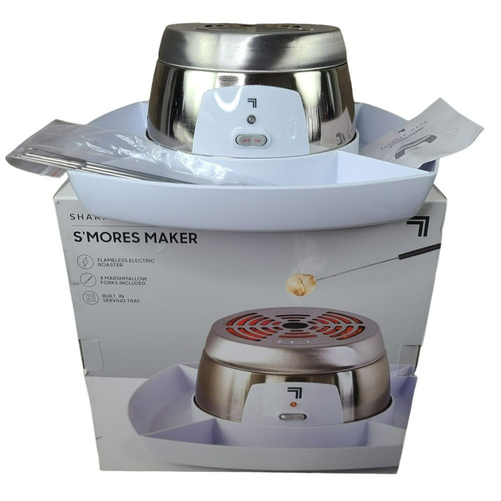 Sharper Image Indoor Smores Maker Electric with Marshmallow Forks and Tray